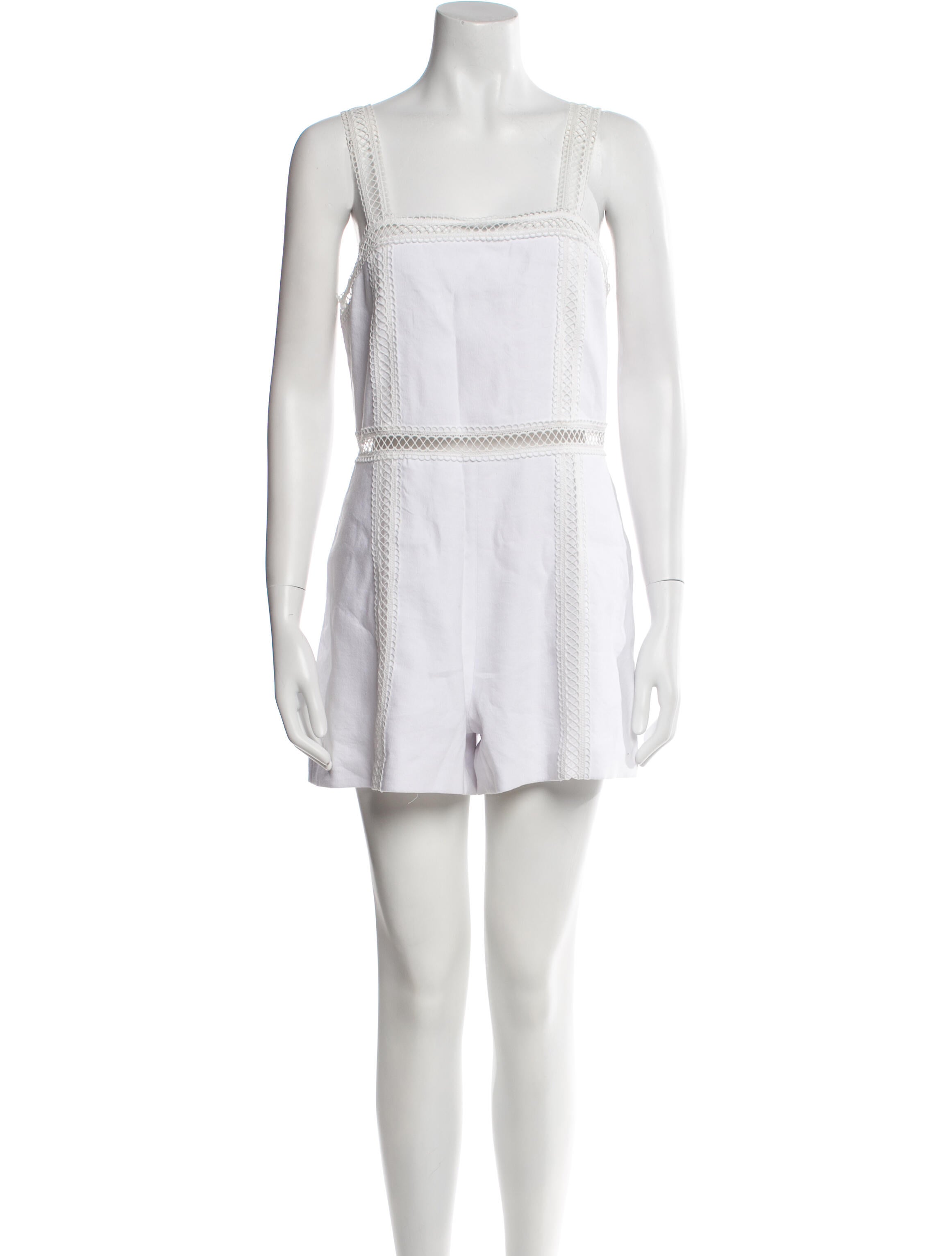 Alice + Olivia Square Neckline Romper