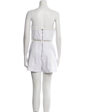 Alice + Olivia Square Neckline Romper