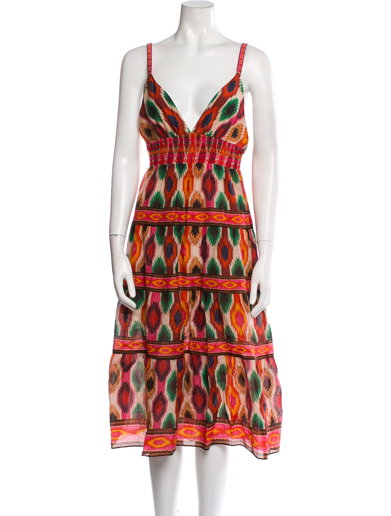 Alice + Olivia Printed Midi Length Dress