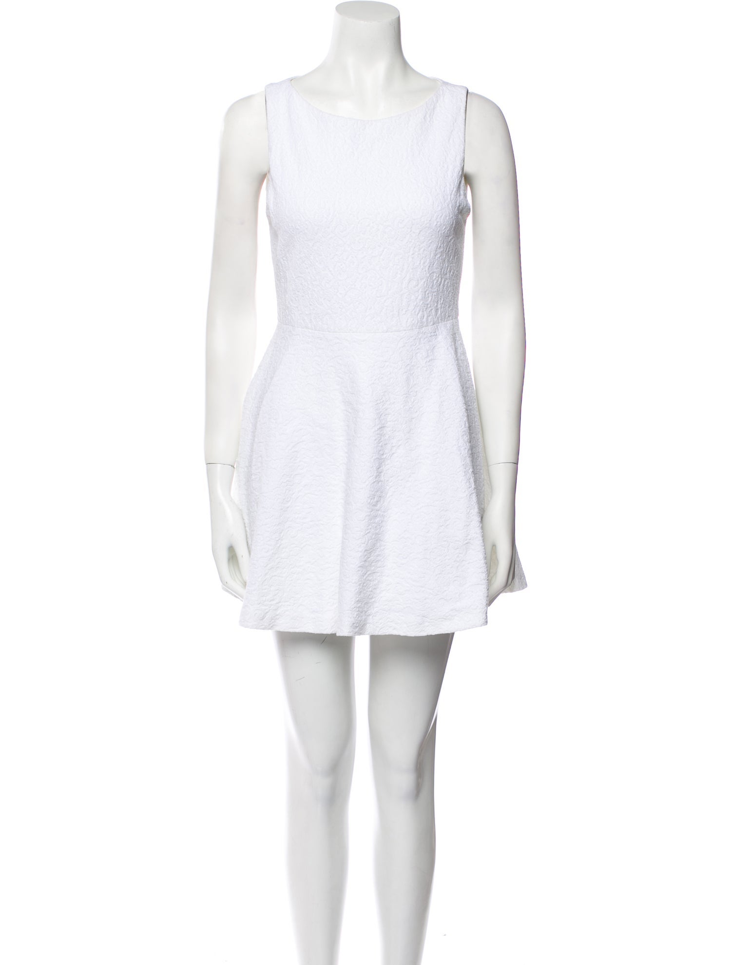 Alice + Olivia Scoop Neck Mini Dress