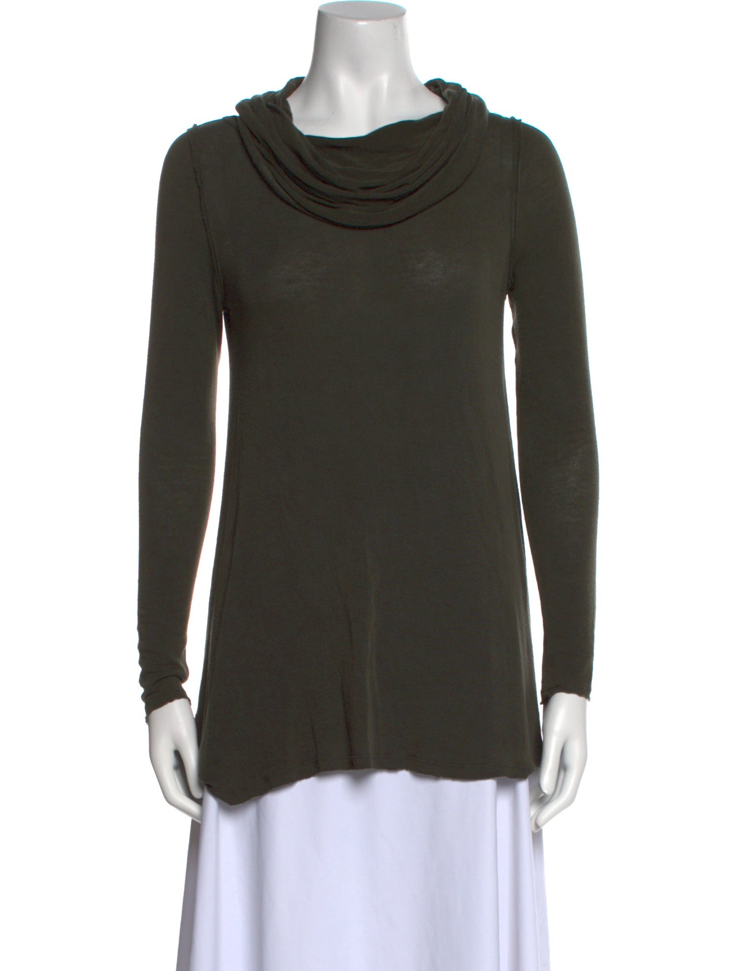 Alice + Olivia Cowl Neck Long Sleeve Top