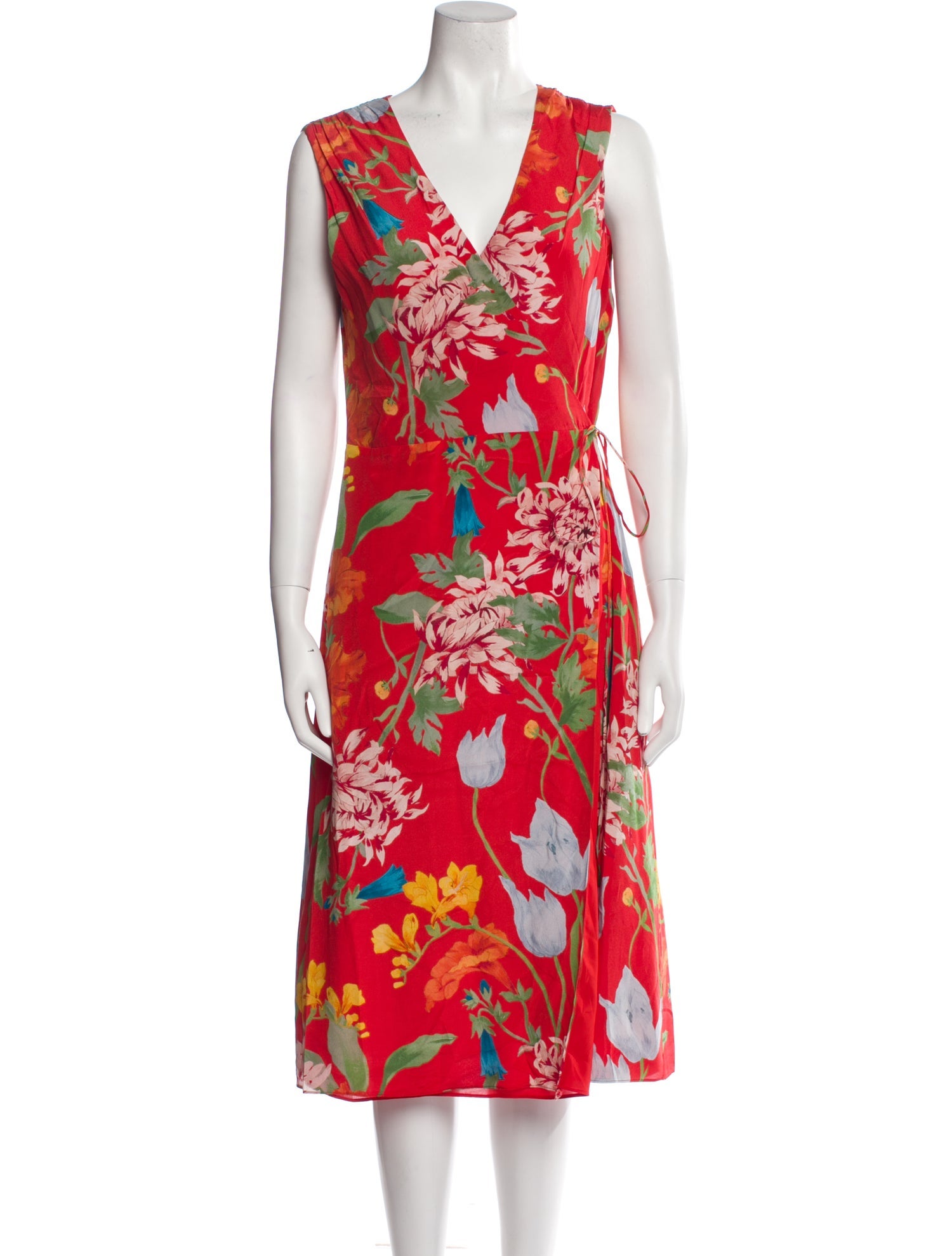 Alice + Olivia Silk Midi Length Dress