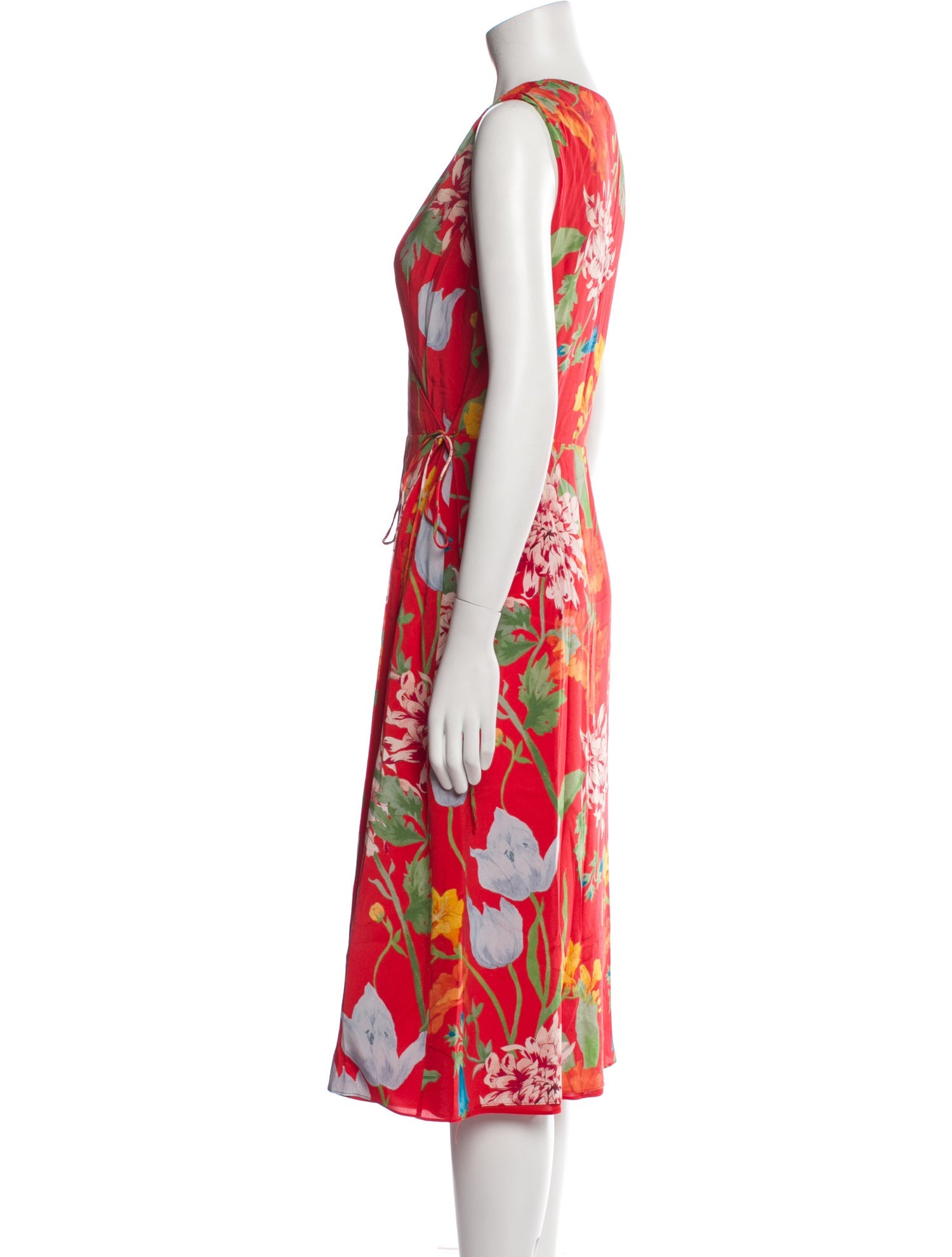 Alice + Olivia Silk Midi Length Dress