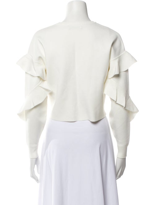 Alice + Olivia Off-The-Shoulder Long Sleeve Crop Top
