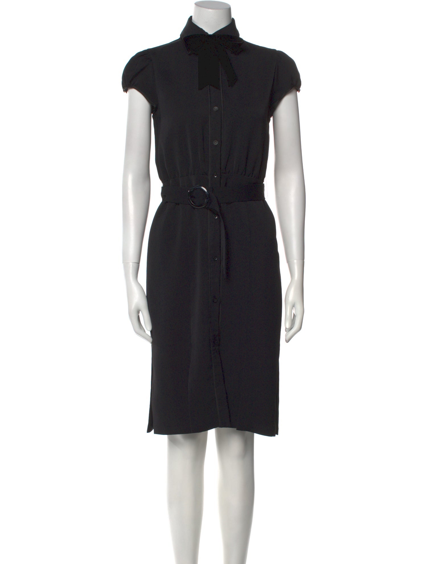 Alice + Olivia Mock Neck Knee-Length Dress