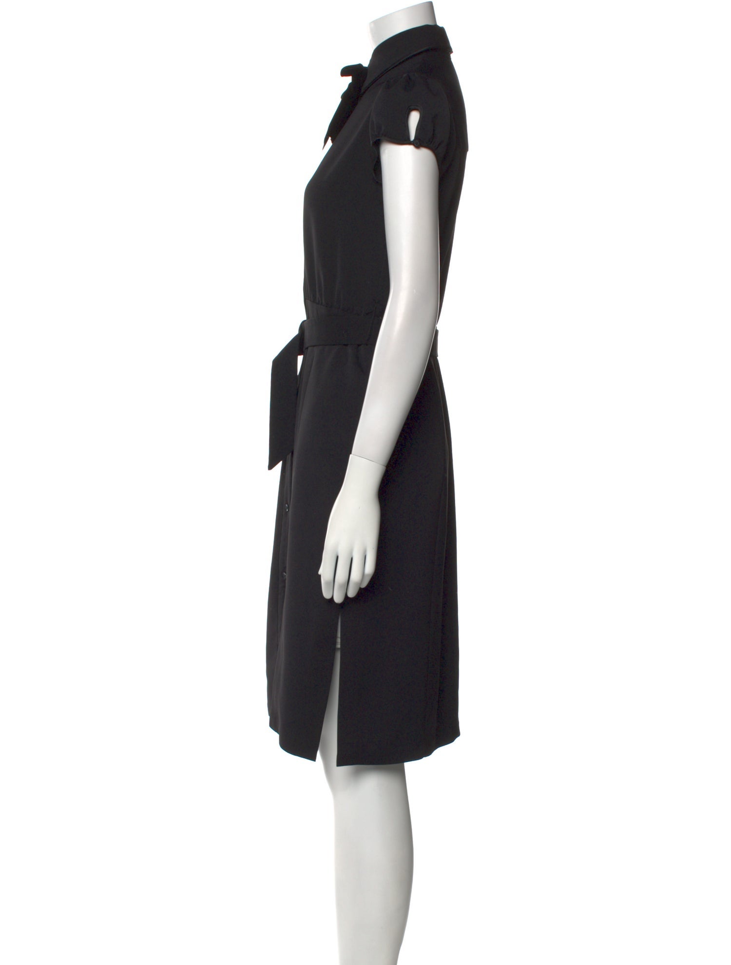 Alice + Olivia Mock Neck Knee-Length Dress