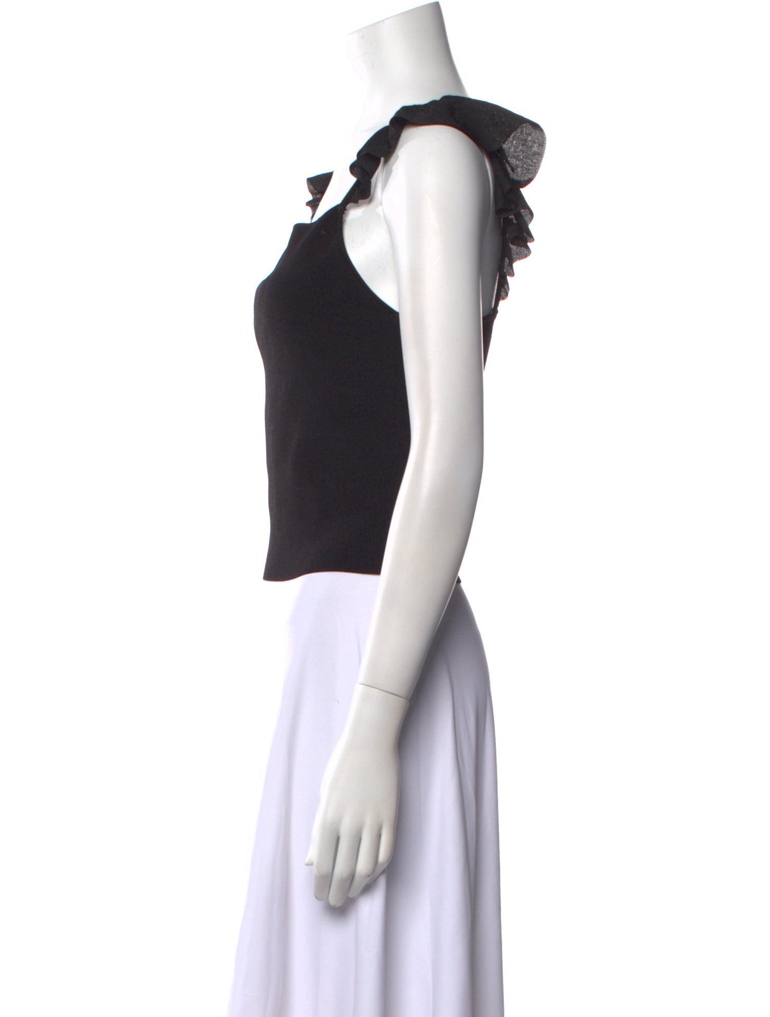 Alice + Olivia Square Neckline Sleeveless Crop Top