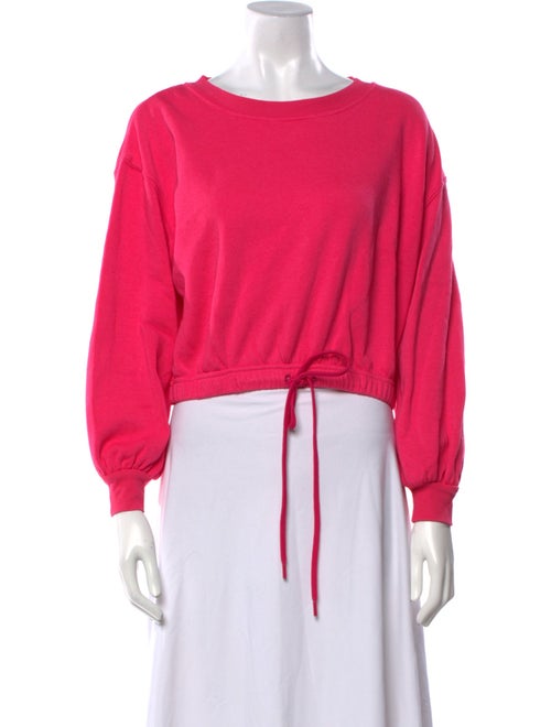 Alice + Olivia Bateau Neckline Long Sleeve Sweatshirt