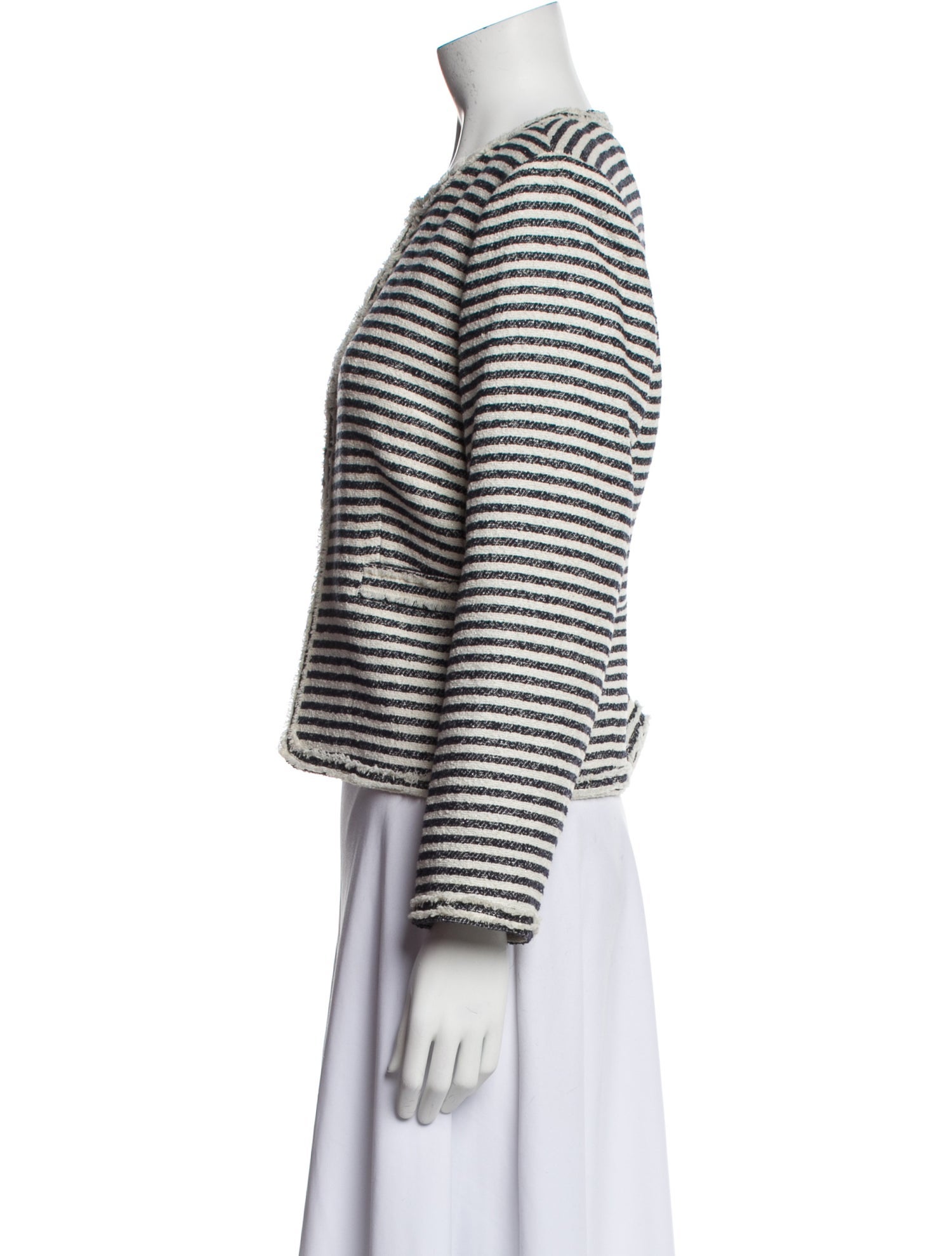 Alice + Olivia Striped Evening Jacket