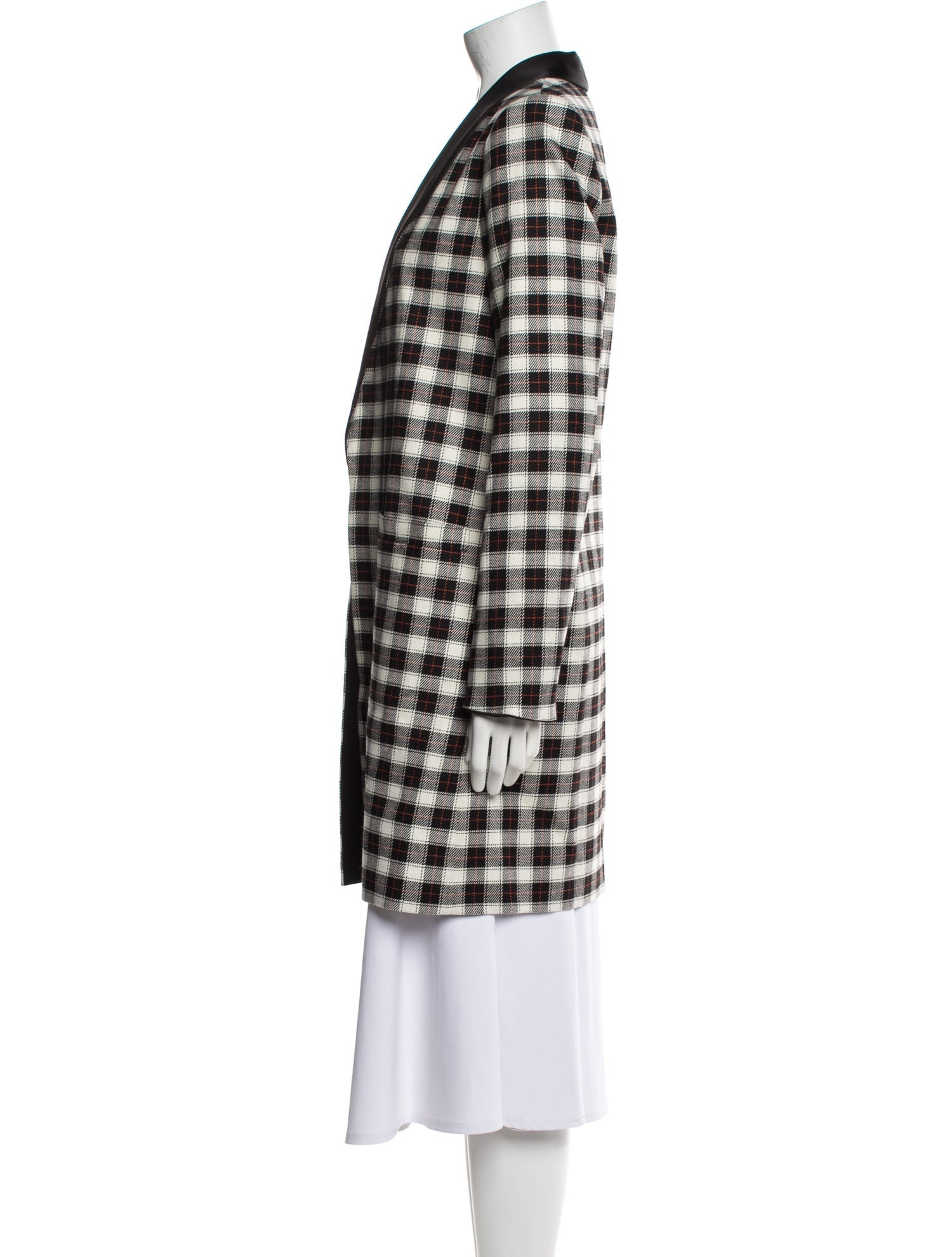 Alice + Olivia Plaid Print Coat