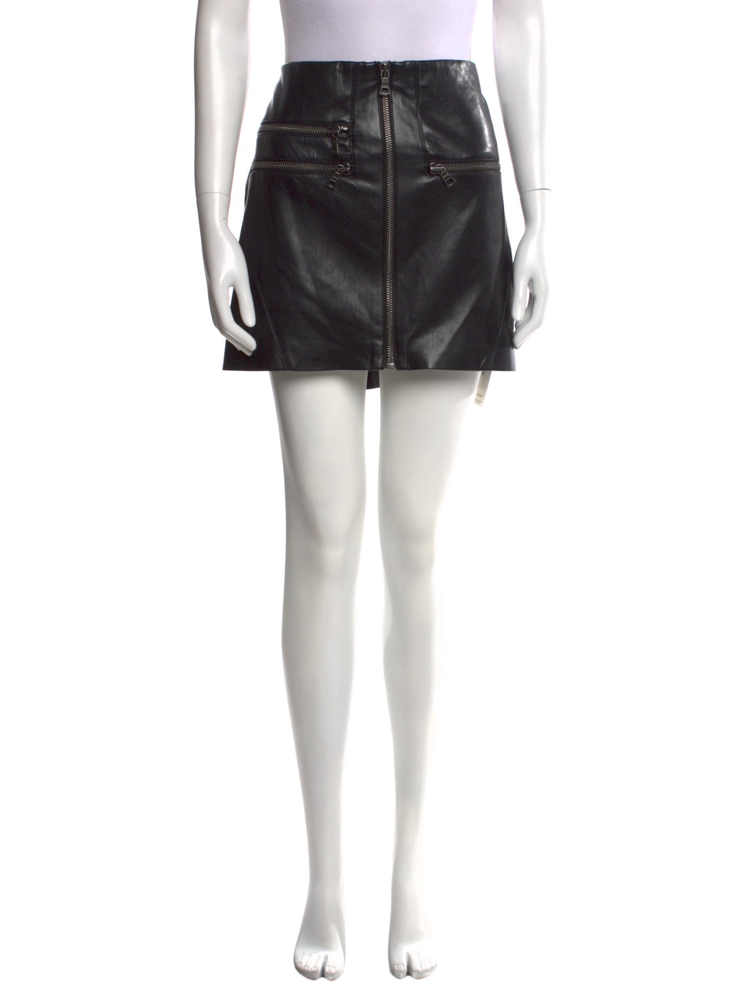 Alice + Olivia Faux Leather Mini Skirt