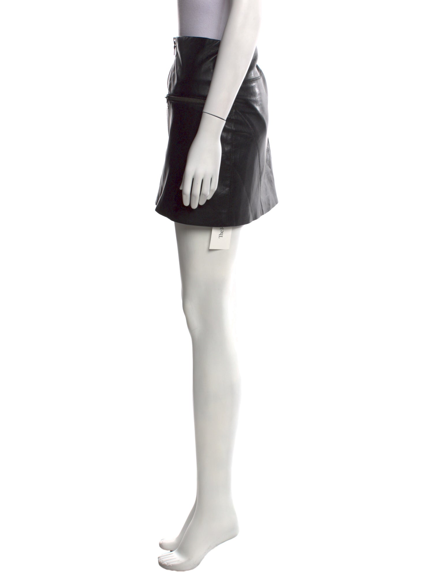 Alice + Olivia Faux Leather Mini Skirt