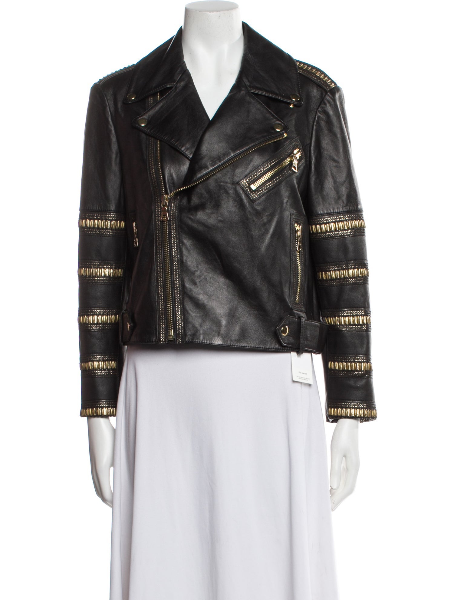Alice + Olivia Leather Biker Jacket
