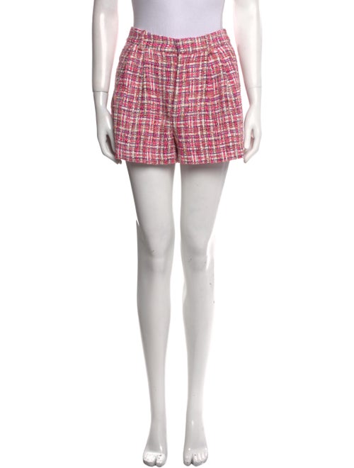Alice + Olivia Tweed Pattern Mini Shorts