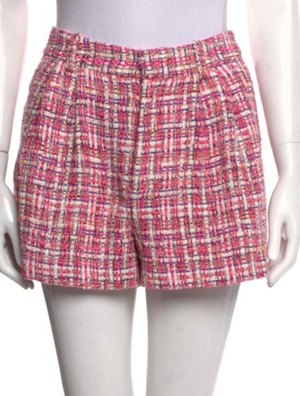 Alice + Olivia Tweed Pattern Mini Shorts