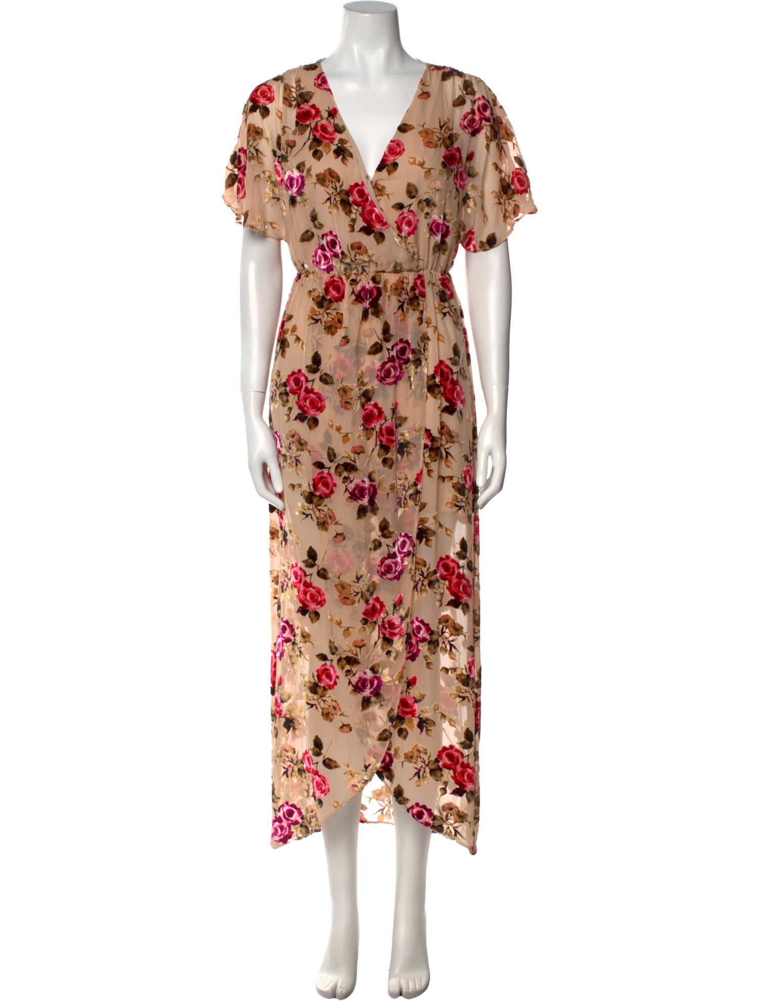 Alice + Olivia Floral Print Long Dress