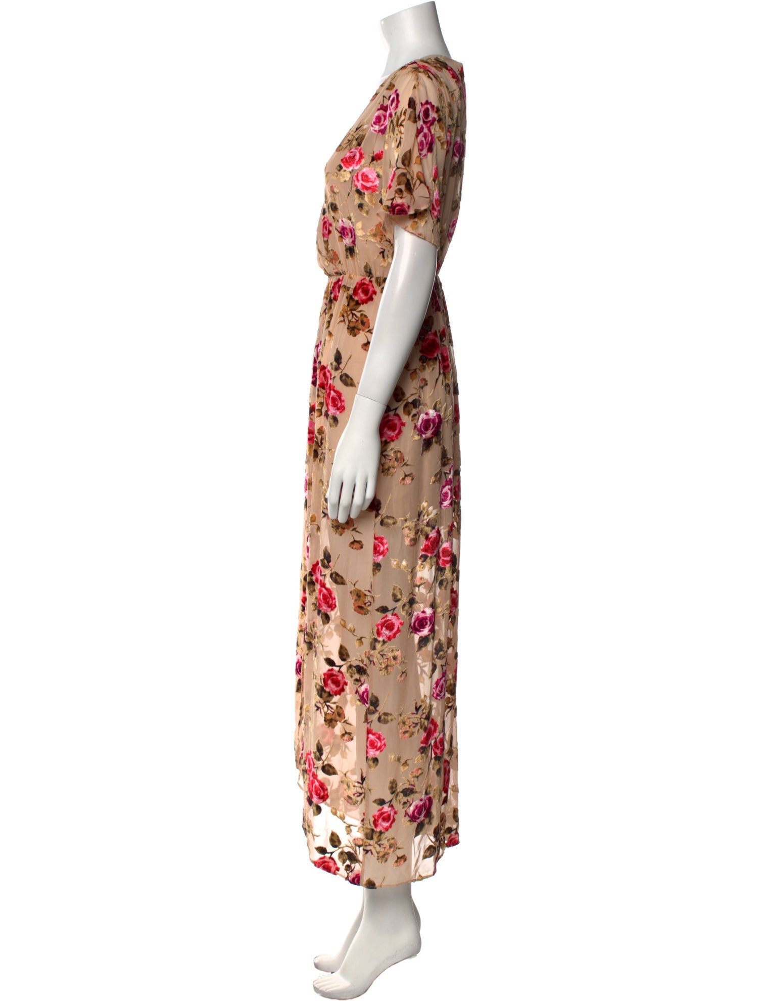 Alice + Olivia Floral Print Long Dress
