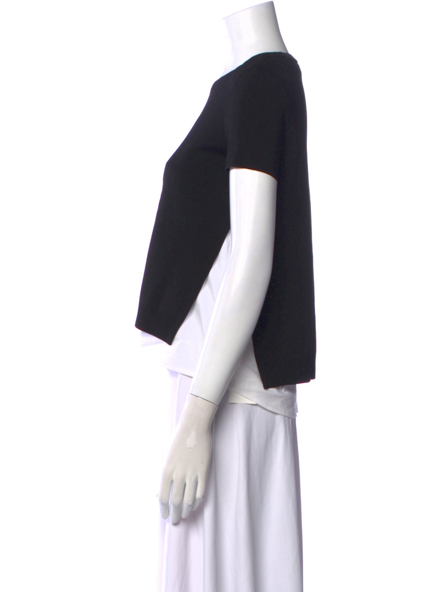 Alice + Olivia Crew Neck Short Sleeve Crop Top