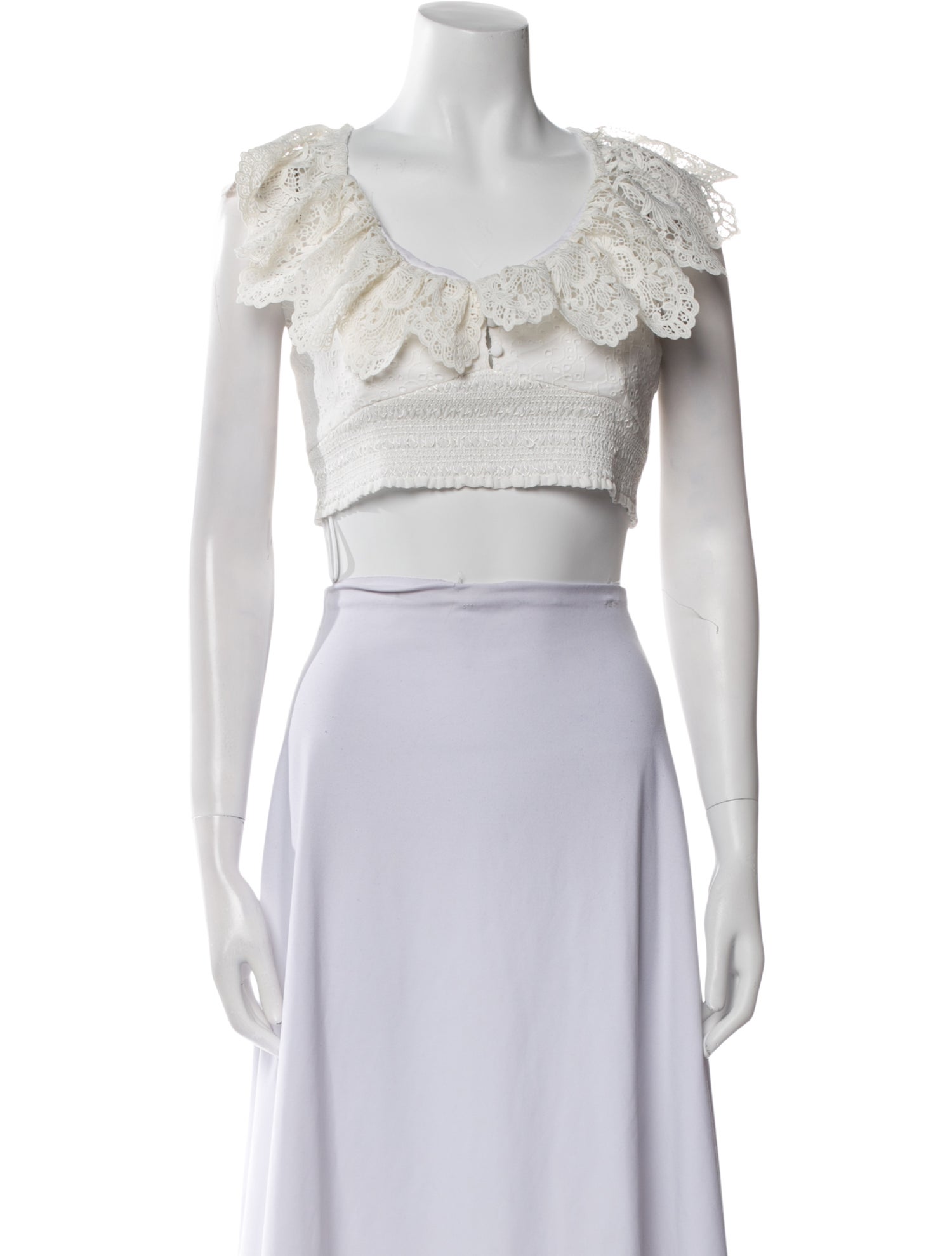 Alice + Olivia Scoop Neck Short Sleeve Crop Top w/ Tags