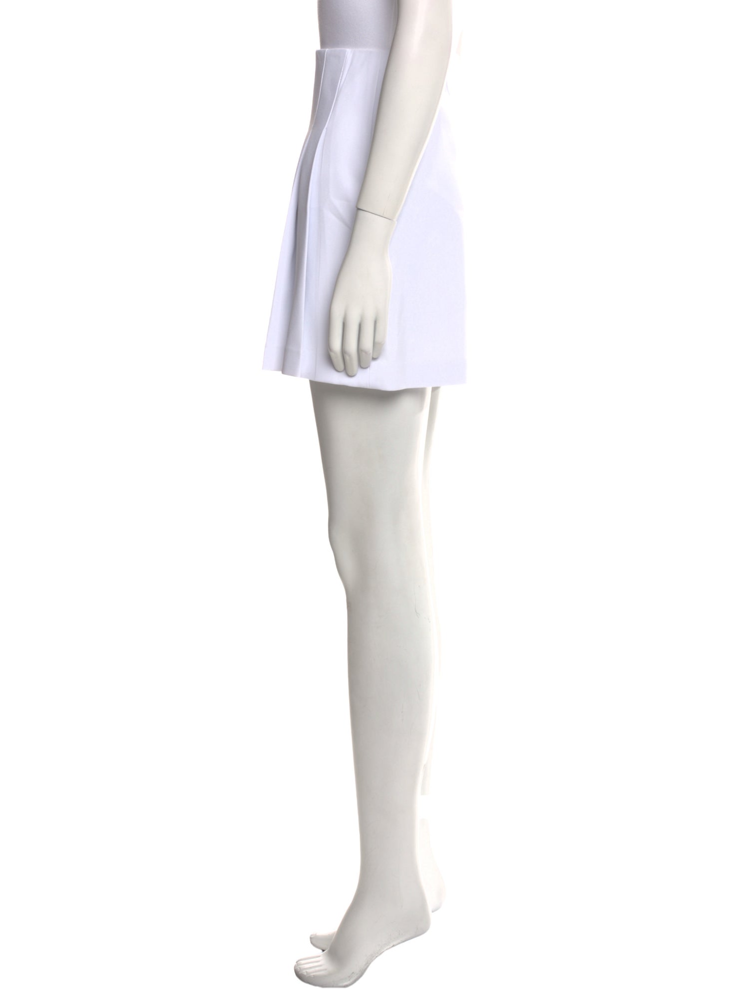 Alice + Olivia Pleated Accents Mini Skirt