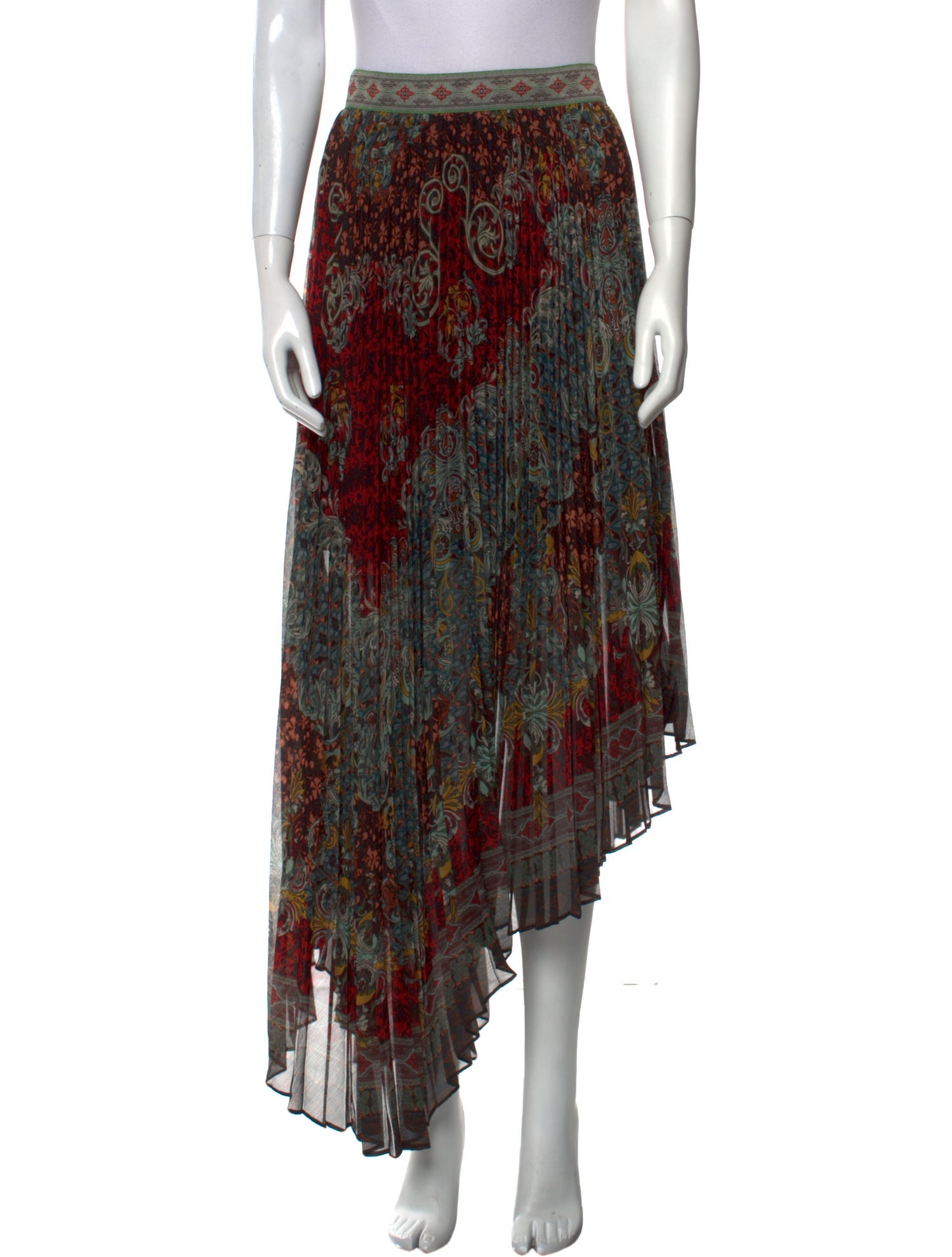 Alice + Olivia Printed Long Skirt