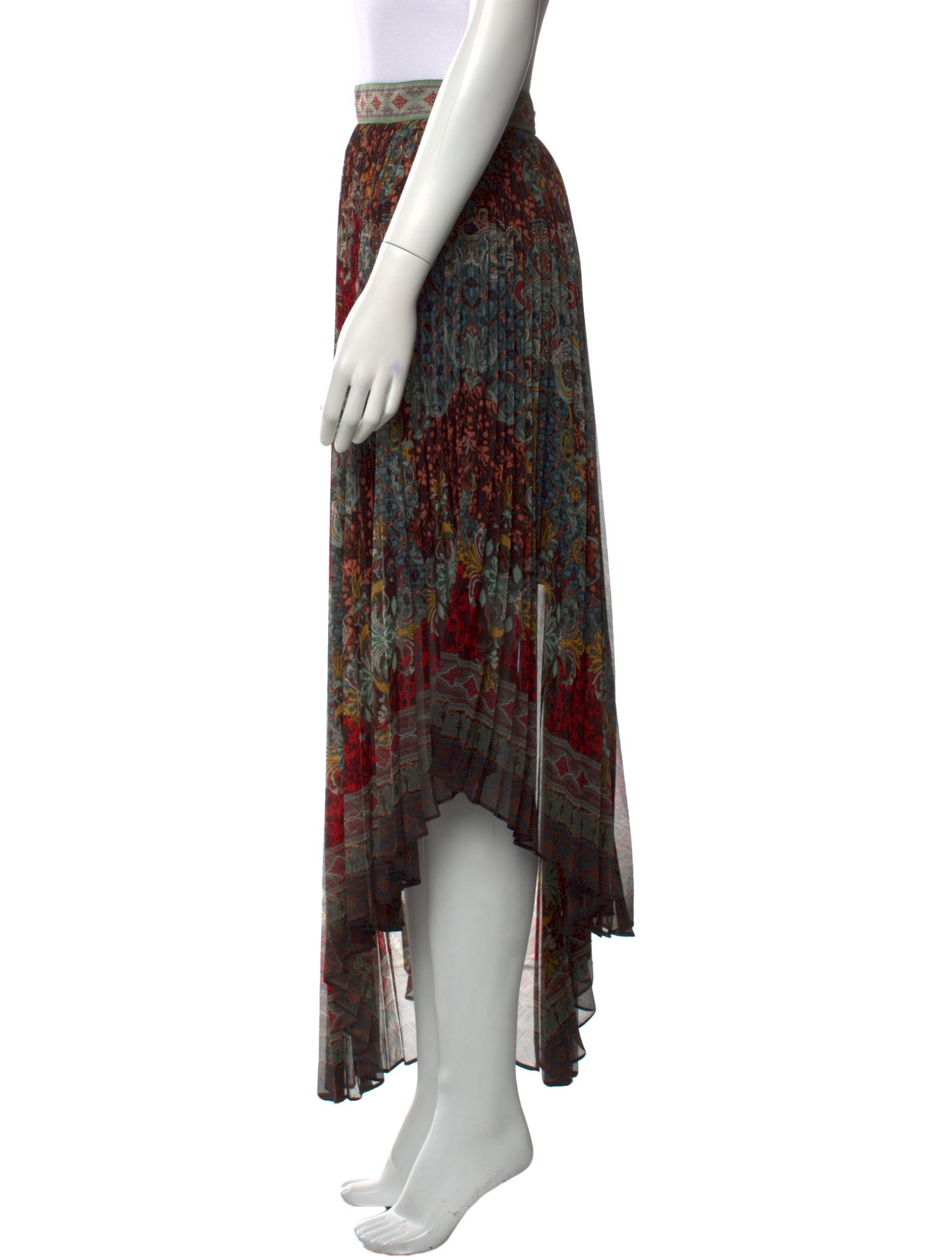 Alice + Olivia Printed Long Skirt