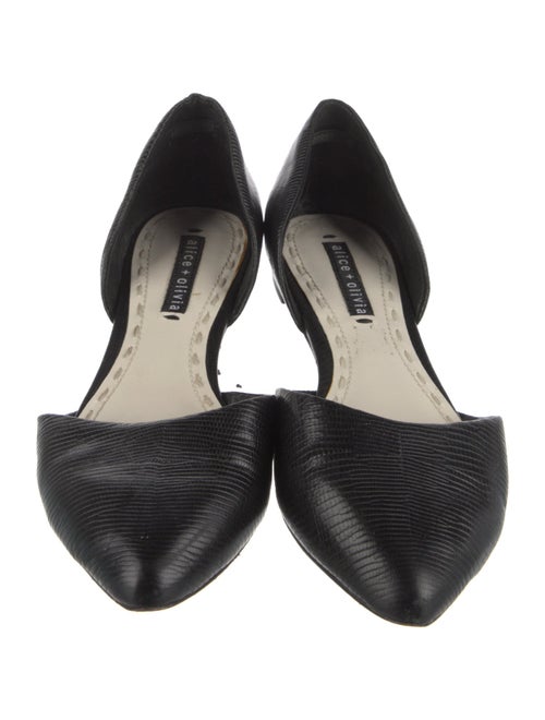 Alice + Olivia Leather D'Orsay Flats