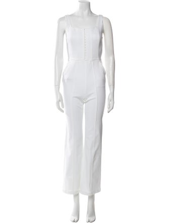 Alice + Olivia Square Neckline Jumpsuit