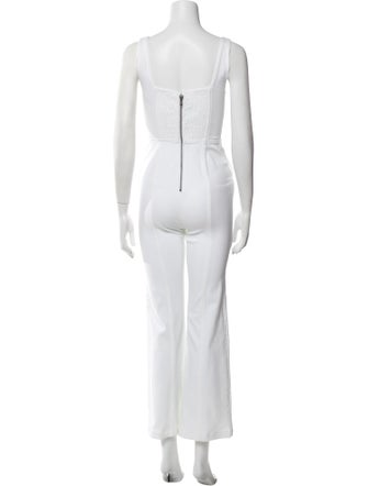 Alice + Olivia Square Neckline Jumpsuit