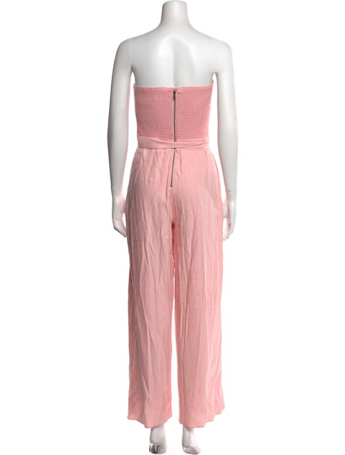 Alice + Olivia Linen Strapless Jumpsuit