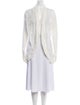 Alice + Olivia Linen Lace Pattern Robe