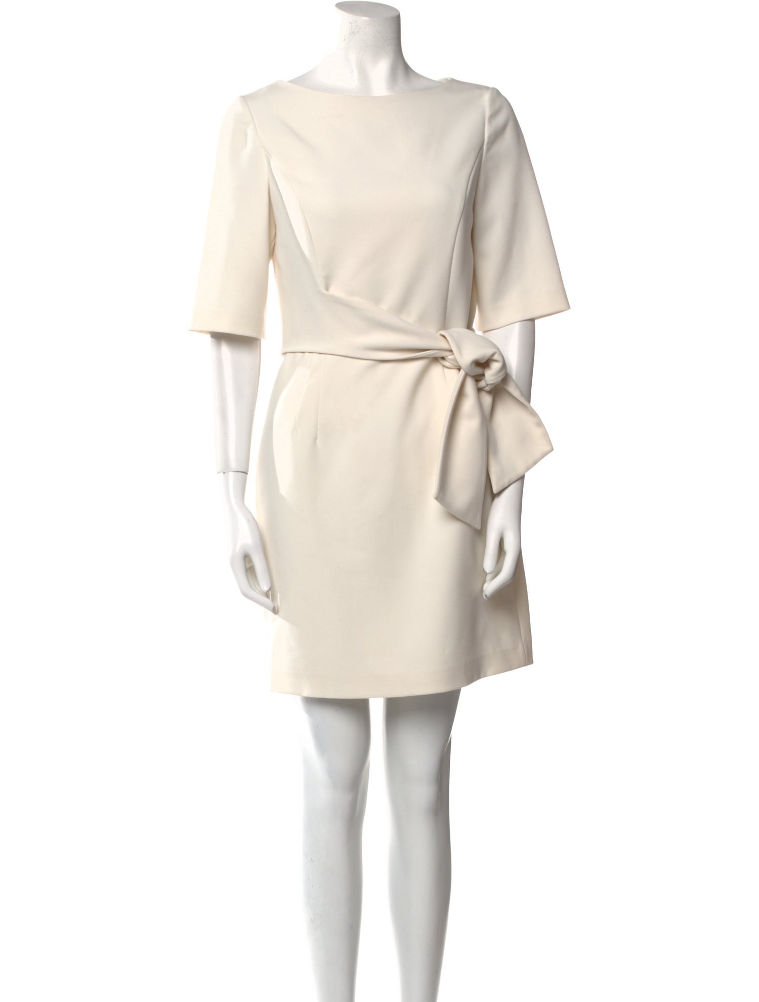 Alice + Olivia Bateau Neckline Mini Dress