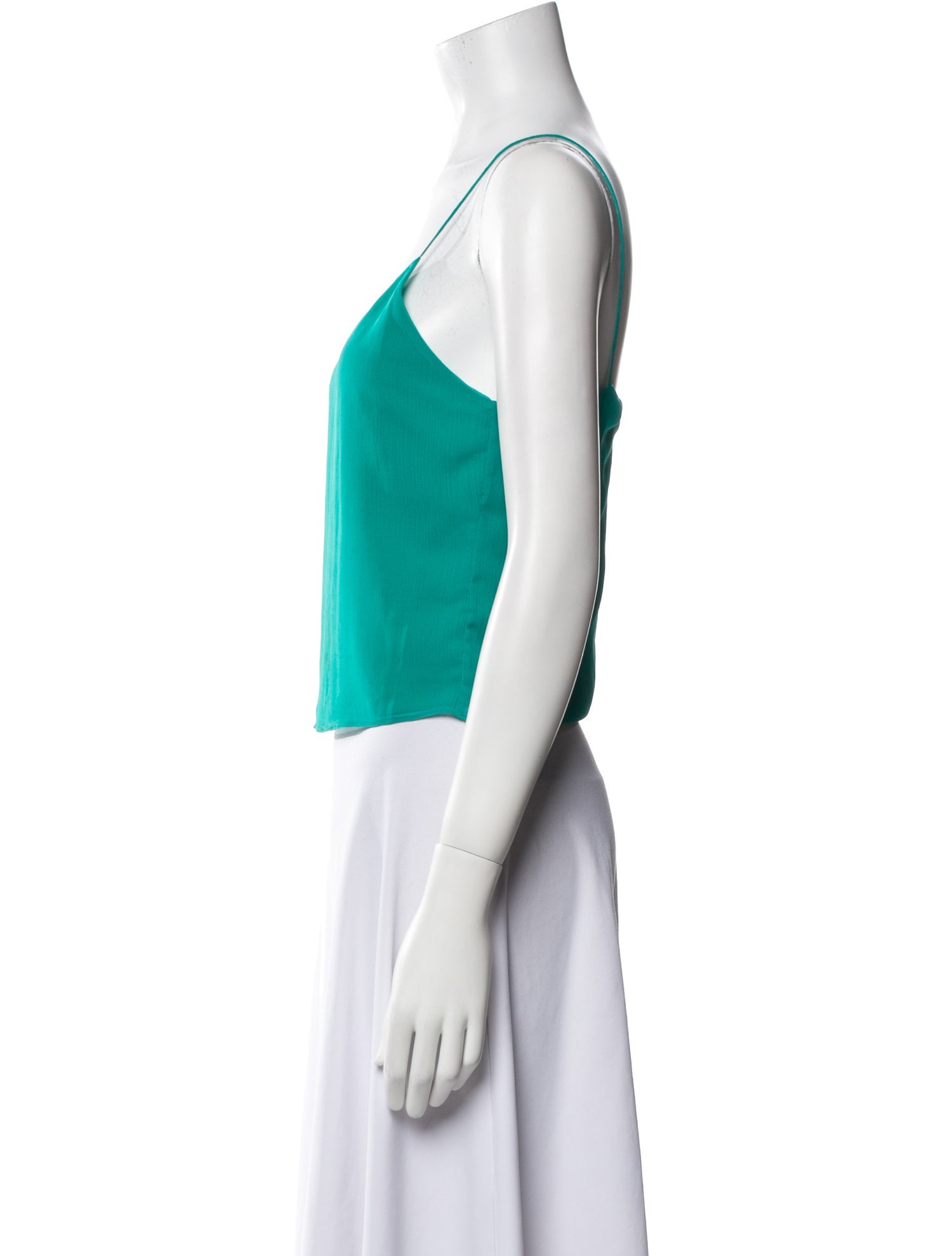 Alice + Olivia V-Neck Sleeveless Crop Top