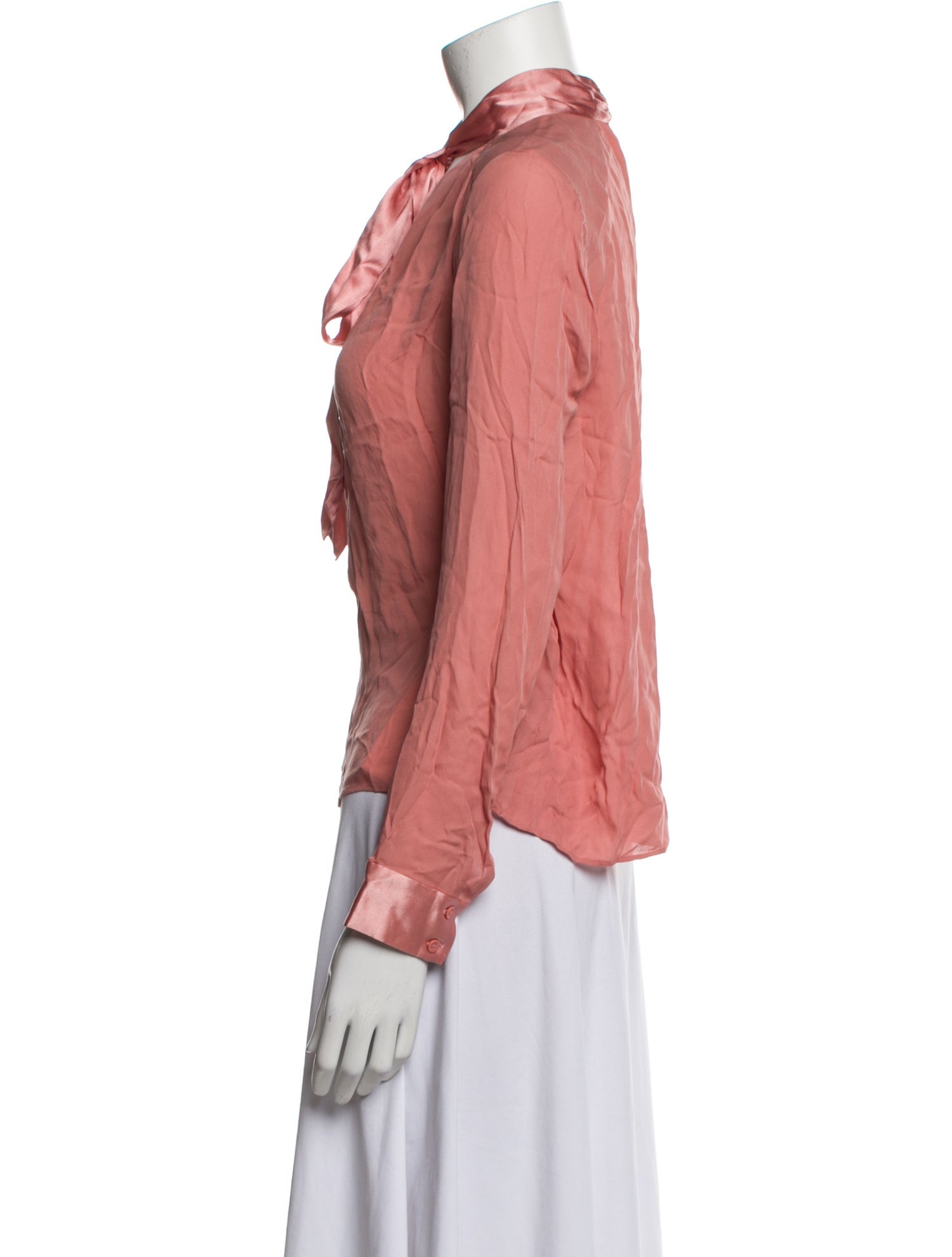 Alice + Olivia Silk V-Neck Blouse