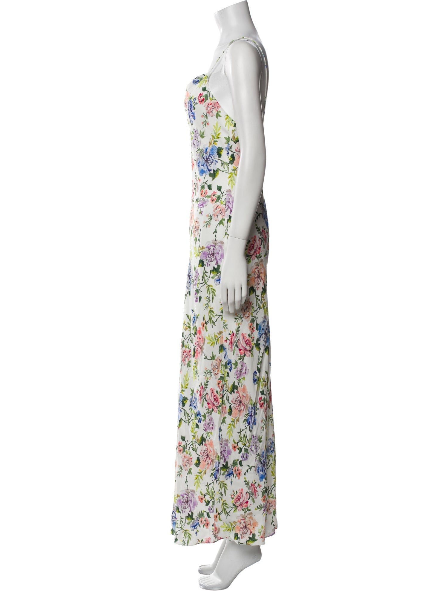 Alice + Olivia Floral Print Long Dress