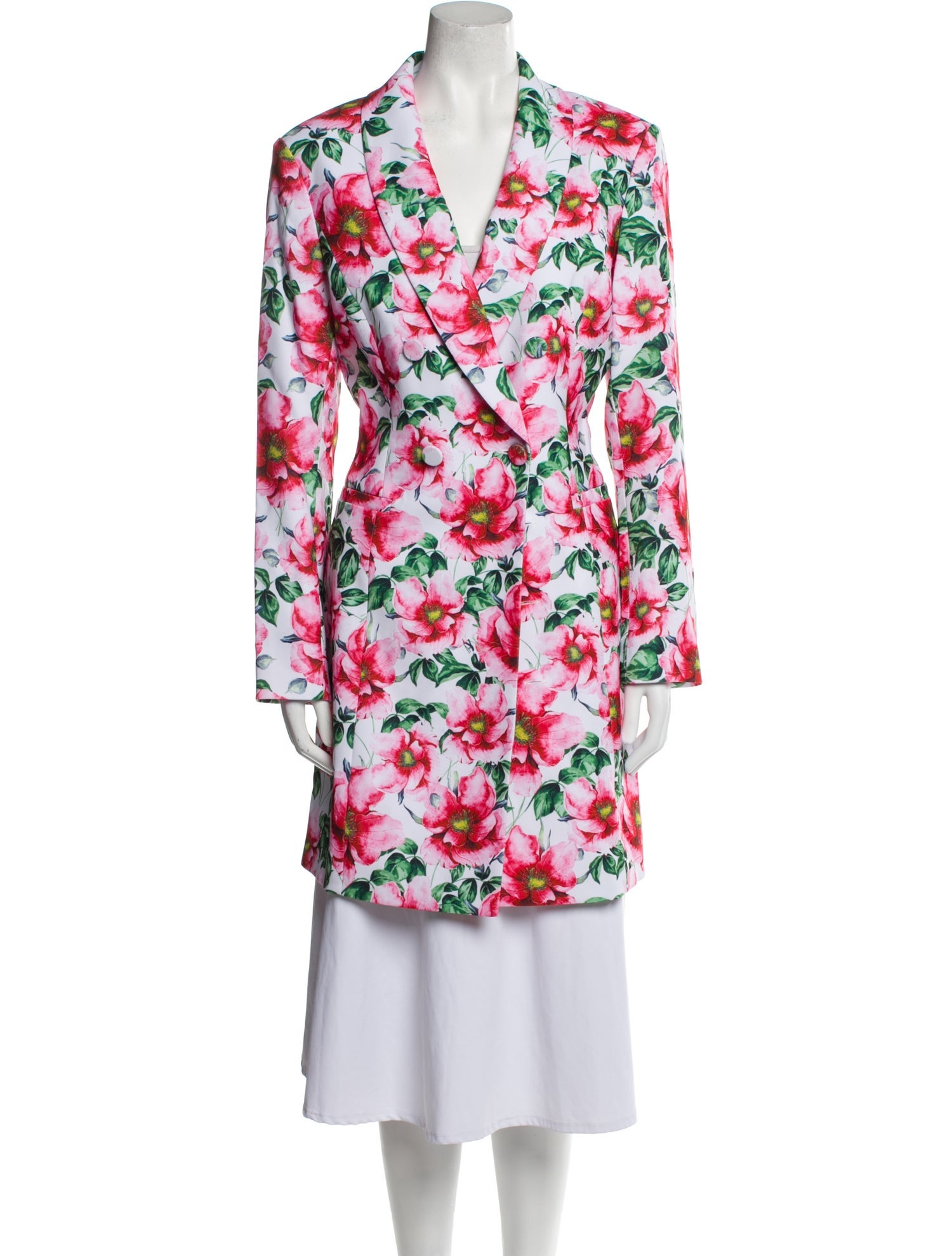 Alice + Olivia Floral Print Peacoat w/ Tags