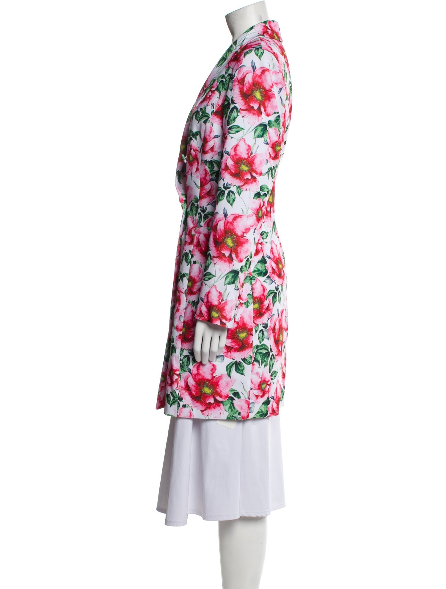 Alice + Olivia Floral Print Peacoat w/ Tags