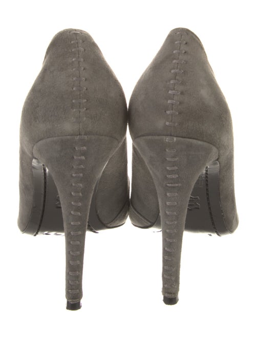 Alice + Olivia Suede Whipstitch Trim Pumps