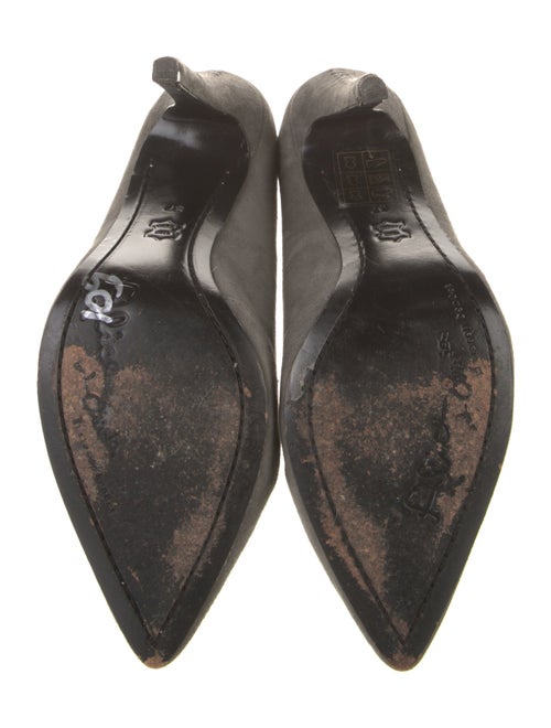 Alice + Olivia Suede Whipstitch Trim Pumps