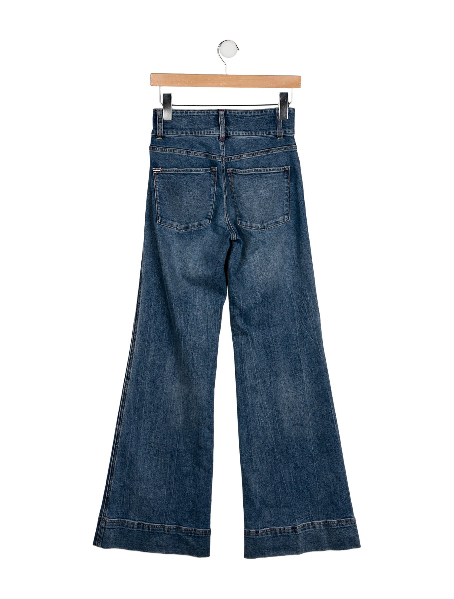 Alice + Olivia Mid-Rise Wide Leg Jeans