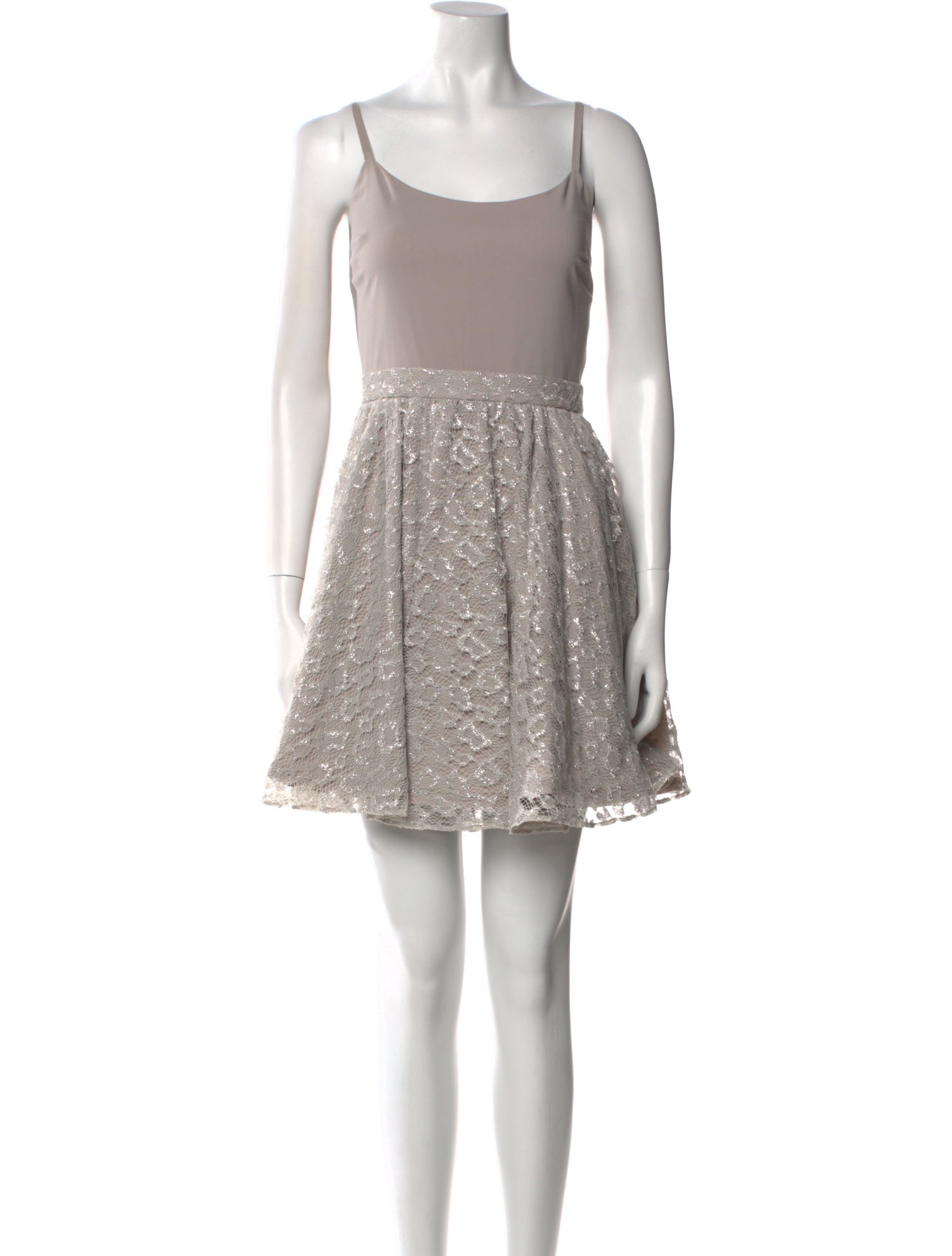 Alice + Olivia Scoop Neck Mini Dress