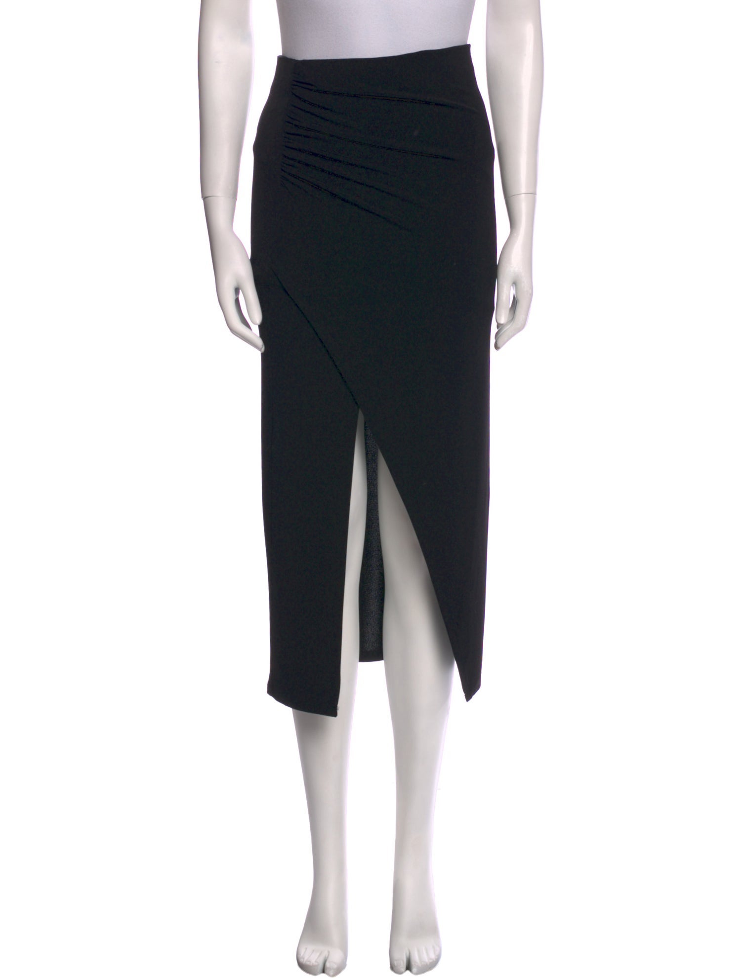 Alice + Olivia Pleated Accents Midi Length Skirt