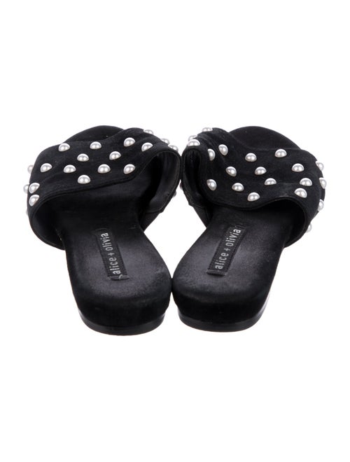 Alice + Olivia Suede Slides