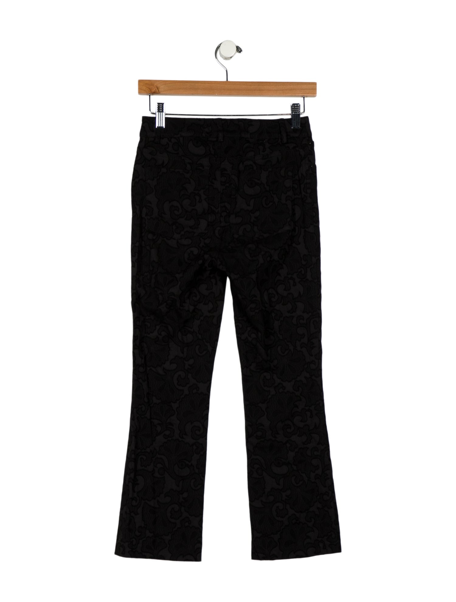 Alice + Olivia Mid-Rise Straight Leg Jeans