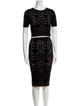 Alice + Olivia Lace Pattern Skirt Set