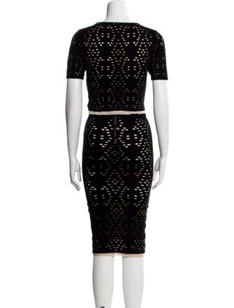 Alice + Olivia Lace Pattern Skirt Set