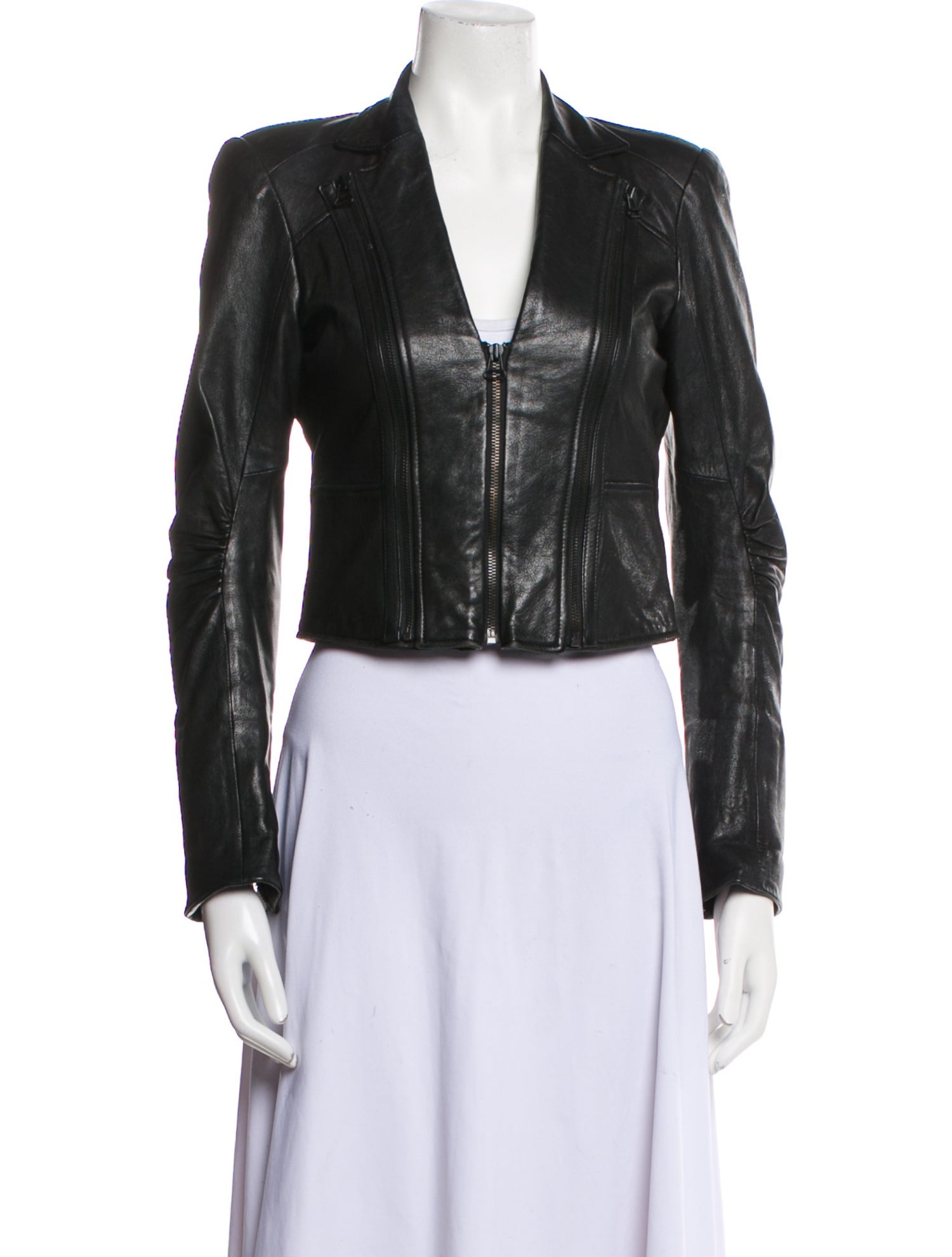 Alice + Olivia Leather Biker Jacket