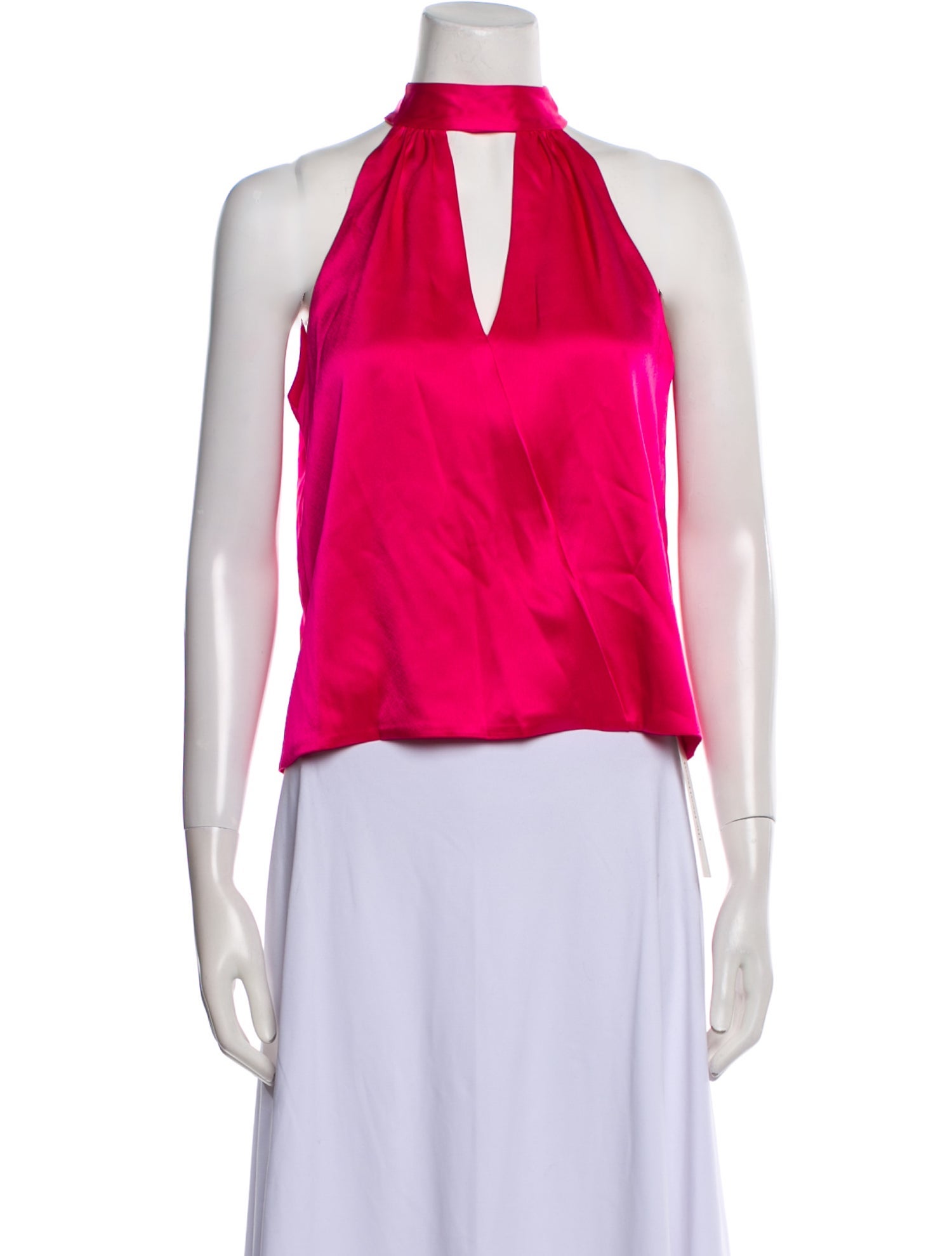 Alice + Olivia Halterneck Sleeveless Crop Top