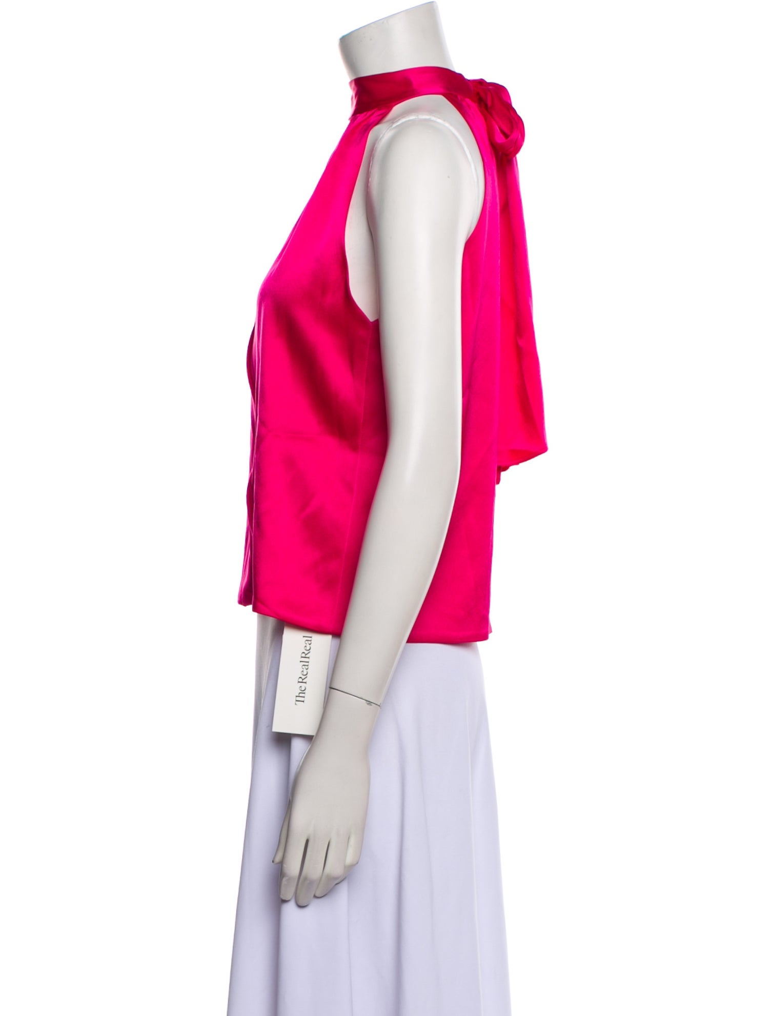 Alice + Olivia Halterneck Sleeveless Crop Top