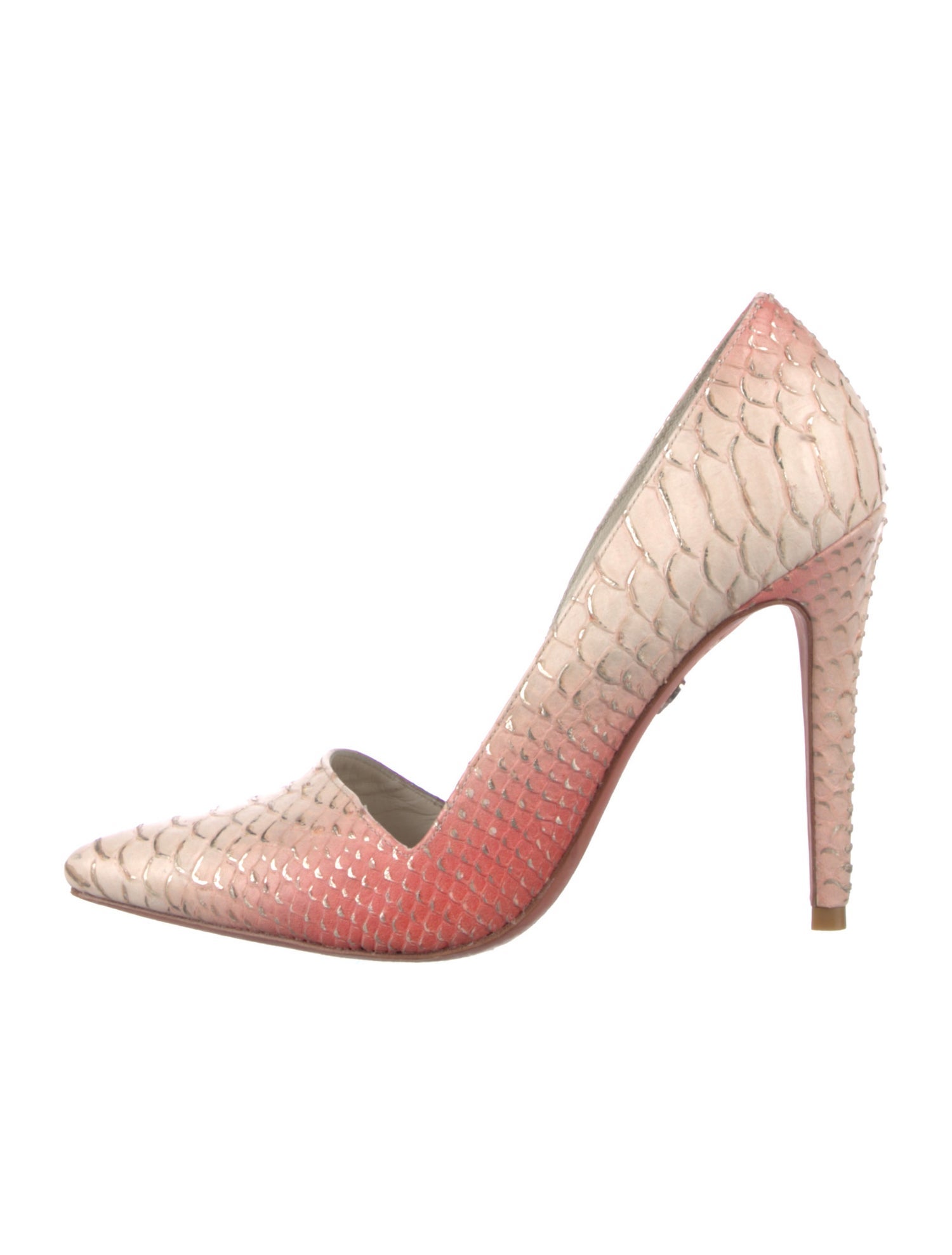 Alice + Olivia Leather Animal Print Pumps